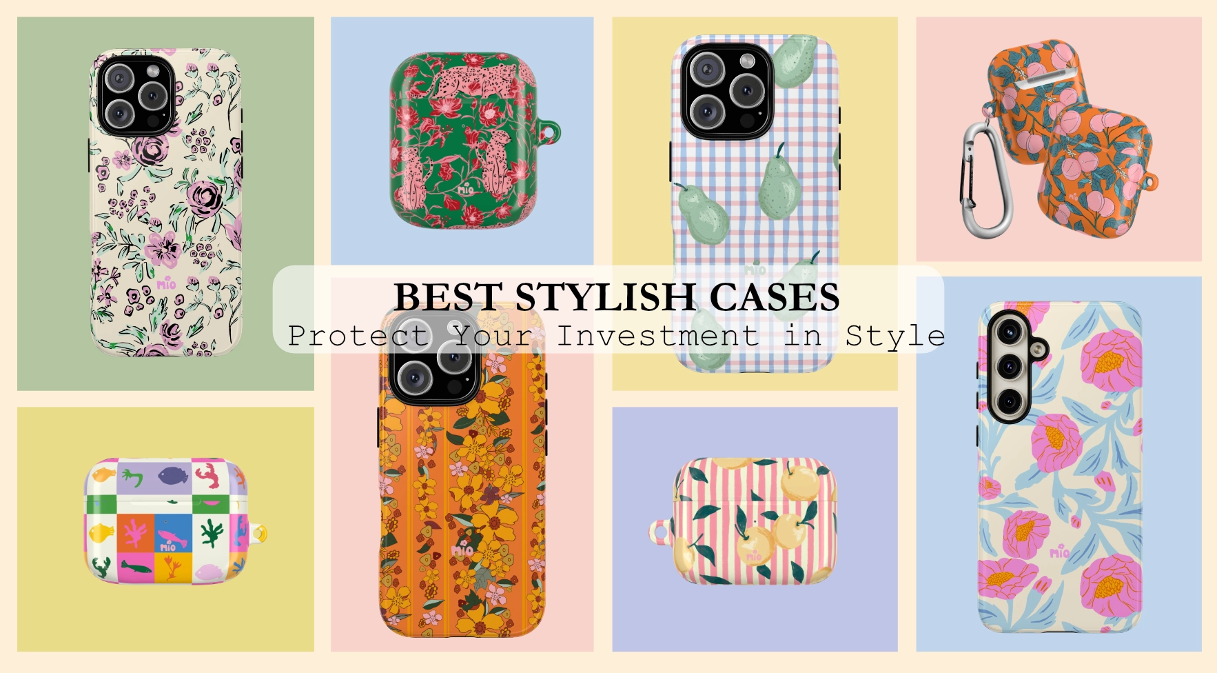 Best stylish phone case for iPhone, Samsung, Google Pixel with floral design – perfect blend of protection and aesthetics